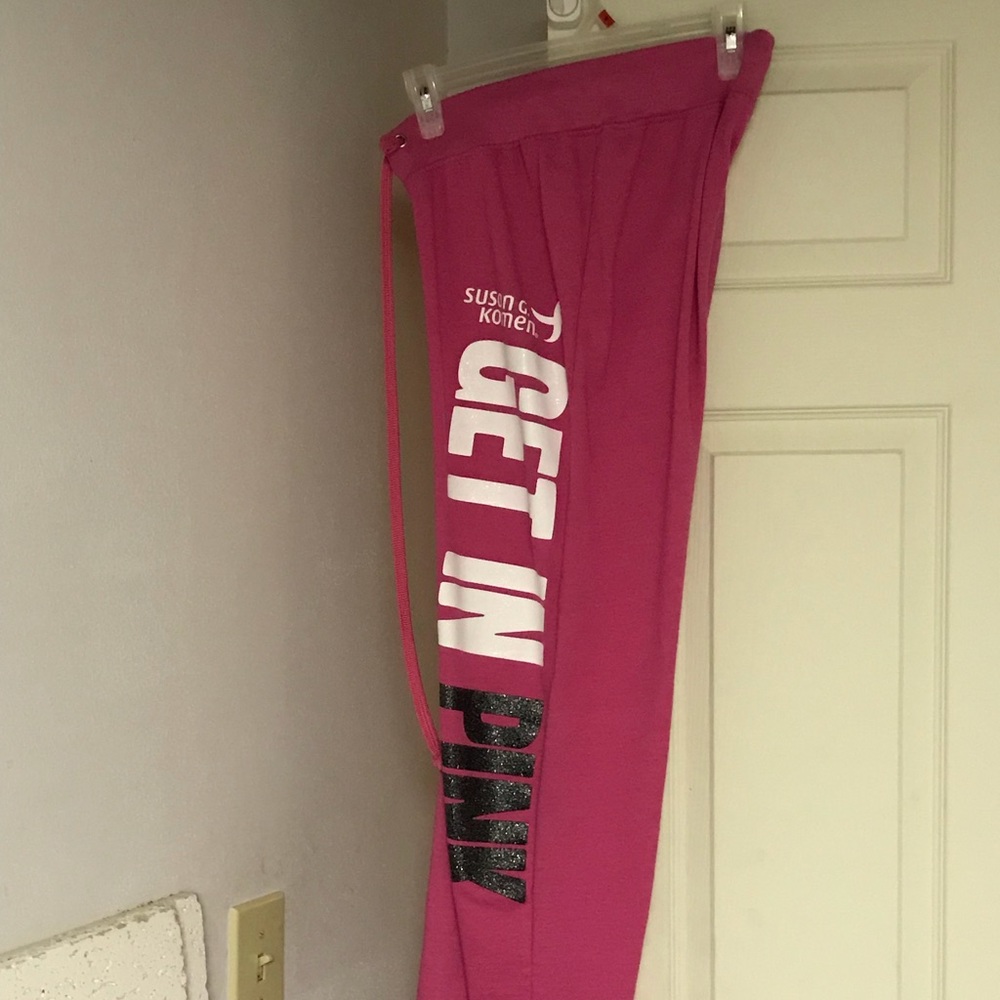 Size M Get It In PINK dark pink sweatpants (?)